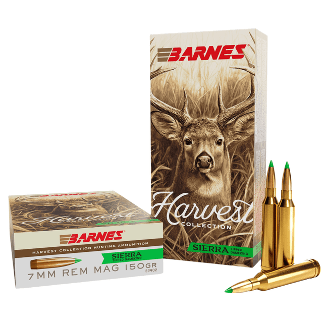 Barnes Bullets Harvest Rifle Cartridges, 150gr Sierra Tipped GameKing 20 Per Box/10 Case 7mmRemMag - 32402 Barnes Bullets Harvest Rifle Cartridges, 150gr Sierra Tipped GameKing 20 Per Box/10 Case 7mmRemMag - 32402