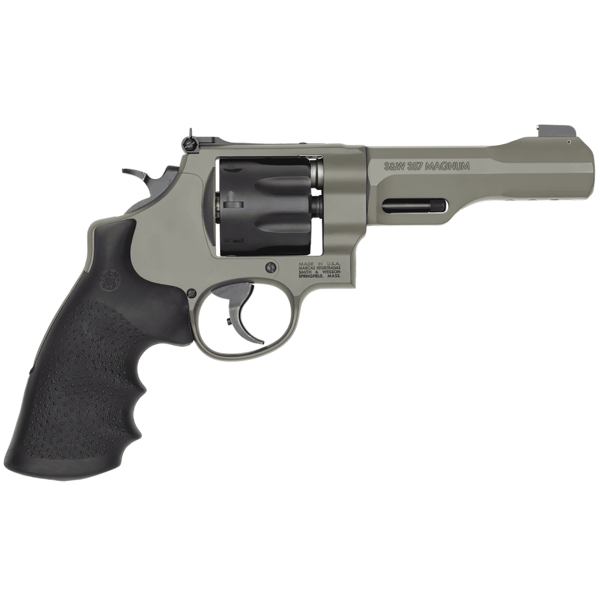 Smith & Wesson PC Model 327 TRR8 Revolver, 8 Shot 5" Elite Series Moss Cerakote Stainless Steel Barrel Black Cylinder Elite Series Moss Cerakote Scandium Alloy Frame Black Finger Grooved Grip 357 Mag 38 Special +P - 14449 Smith & Wesson PC Model 327 TRR8 Revolver, 8 Shot 5" Elite Series Moss Cerakote Stainless Steel Barrel Black Cylinder Elite Series Moss Cerakote Scandium Alloy Frame Black Finger Grooved Grip 357 Mag 38 Special +P - 14449