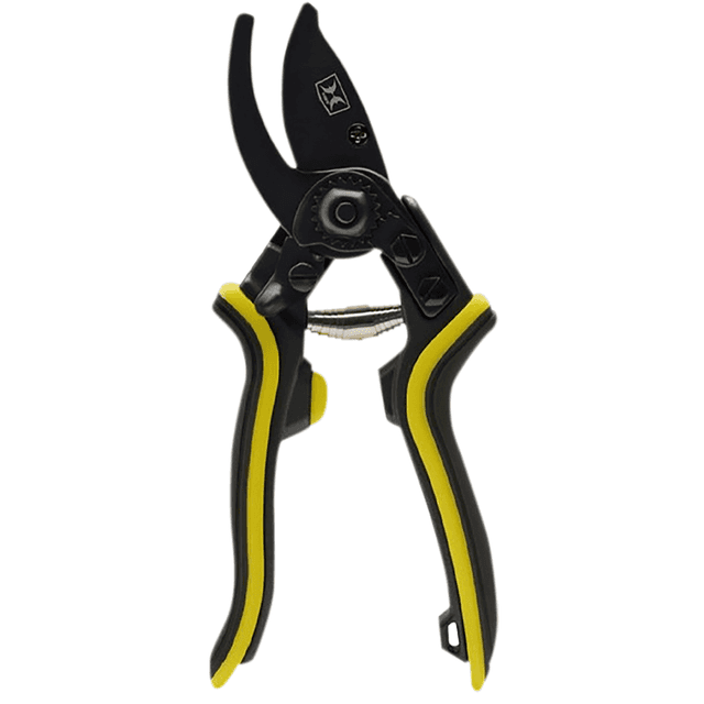 Hawk Hand Pruner, Black/Yellow Aluminum Rubber Handle Corrosion Resistant - HWKPRUNER Hawk Hand Pruner, Black/Yellow Aluminum Rubber Handle Corrosion Resistant - HWKPRUNER