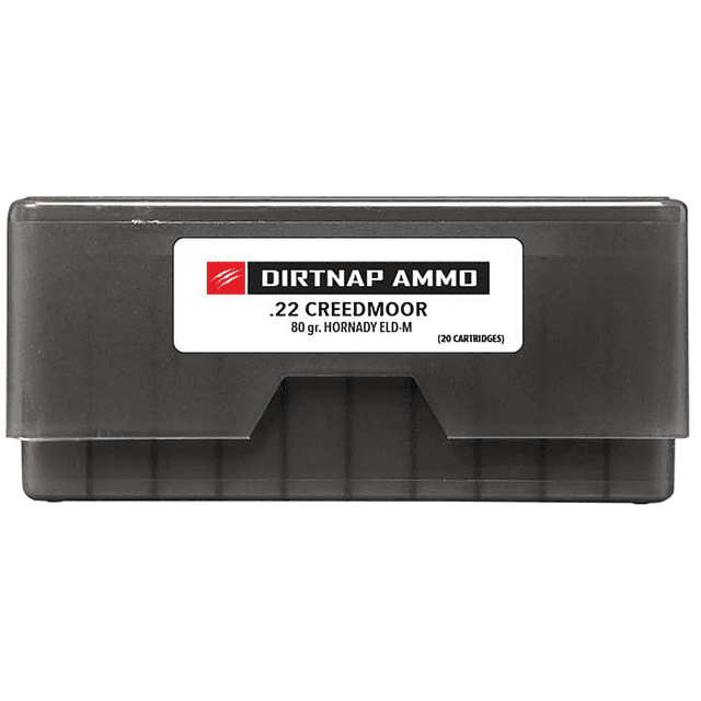 Fierce Firearms Dirtnap Rifle Cartridges, 80gr Extremely Low Drag-Match 20 Per Box/10 Case 22 Creedmoor - DNP22CM80GRELDM Fierce Firearms Dirtnap Rifle Cartridges, 80gr Extremely Low Drag-Match 20 Per Box/10 Case 22 Creedmoor - DNP22CM80GRELDM