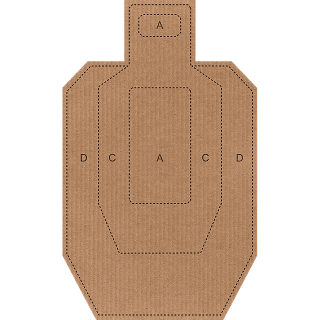 Action Target IPSC/USPSA Targets, Brown Hanging Cardboard 18" x 30" 100Ct - IPSC-CB Action Target IPSC/USPSA Targets, Brown Hanging Cardboard 18" x 30" 100Ct - IPSC-CB