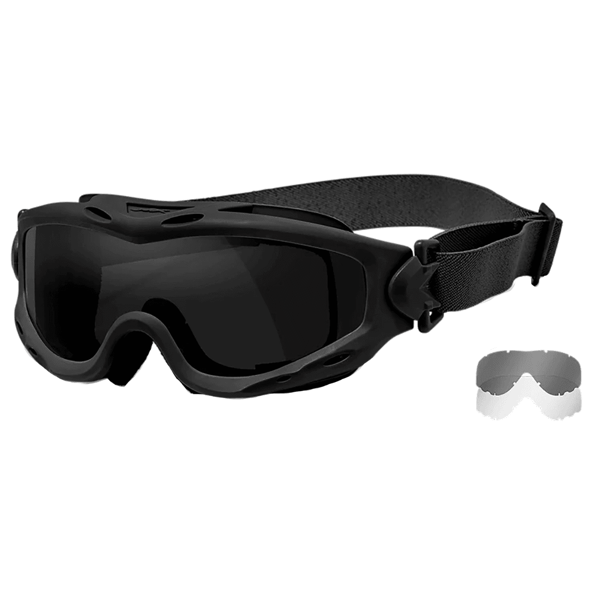 Wiley X Spear Goggles, Smoke Gray Lens Matte Black Frame Scratch-Resistant 100% UV Rating - SP29B Wiley X Spear Goggles, Smoke Gray Lens Matte Black Frame Scratch-Resistant 100% UV Rating - SP29B