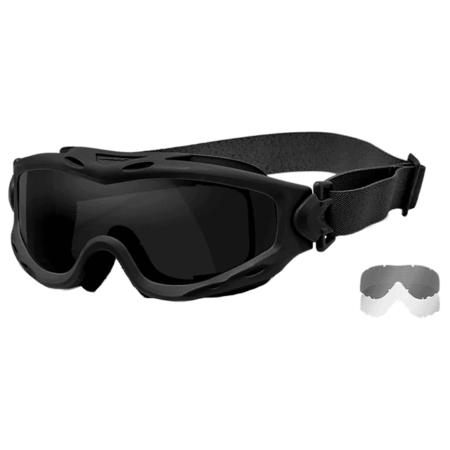 Wiley X Spear Goggles, Smoke Gray Lens Matte Black Frame Scratch-Resistant 100% UV Rating - SP29B Wiley X Spear Goggles, Smoke Gray Lens Matte Black Frame Scratch-Resistant 100% UV Rating - SP29B