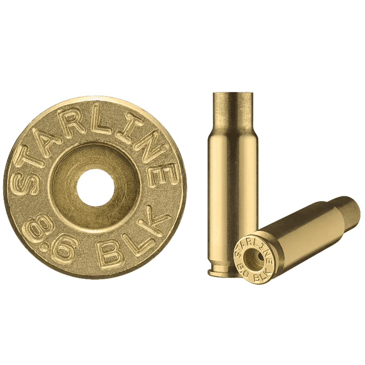 HSM UNP Starline Reloading Cases, Brass Casing 8.6 Blackout - 8.6BLKEUP-50 HSM UNP Starline Reloading Cases, Brass Casing 8.6 Blackout - 8.6BLKEUP-50