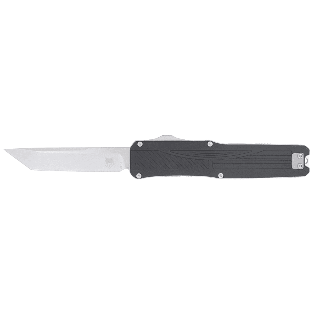 CobraTec Knives Legend Knife, EDC 3.13" OTF Plain Stonewashed VG-10 SS Blade 4.75" Black Textured Aluminum Handle - CTLGDBLKTNS CobraTec Knives Legend Knife, EDC 3.13" OTF Plain Stonewashed VG-10 SS Blade 4.75" Black Textured Aluminum Handle - CTLGDBLKTNS