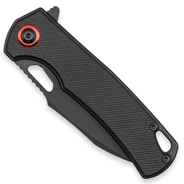 CobraTec Knives Wolverine Knife, 3.13" Folding Drop Point Plain Black Stonewashed D2 Steel Blade 4.25" Black Textured G10 Scales Handle - CTWOLVERINEG10 CobraTec Knives Wolverine Knife, 3.13" Folding Drop Point Plain Black Stonewashed D2 Steel Blade 4.25" Black Textured G10 Scales Handle - CTWOLVERINEG10