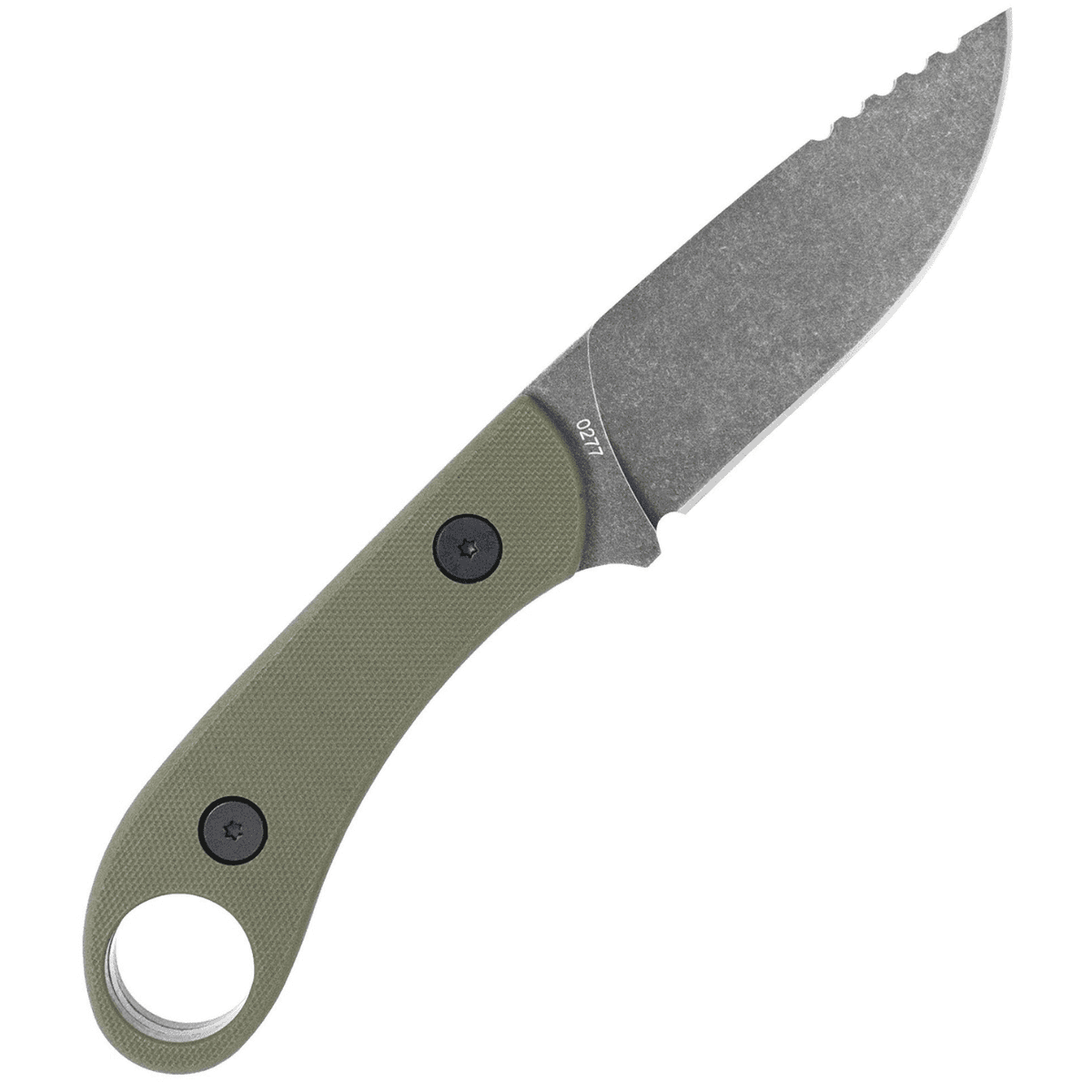 CobraTec Knives Skinner Gen II Knife, 3.50" Fixed Plain Stonewashed D2 Steel Blade 4.31" OD Green Textured G10 Scales Handle w/Finger Ring - SD2DNSODGGEN2 CobraTec Knives Skinner Gen II Knife, 3.50" Fixed Plain Stonewashed D2 Steel Blade 4.31" OD Green Textured G10 Scales Handle w/Finger Ring - SD2DNSODGGEN2