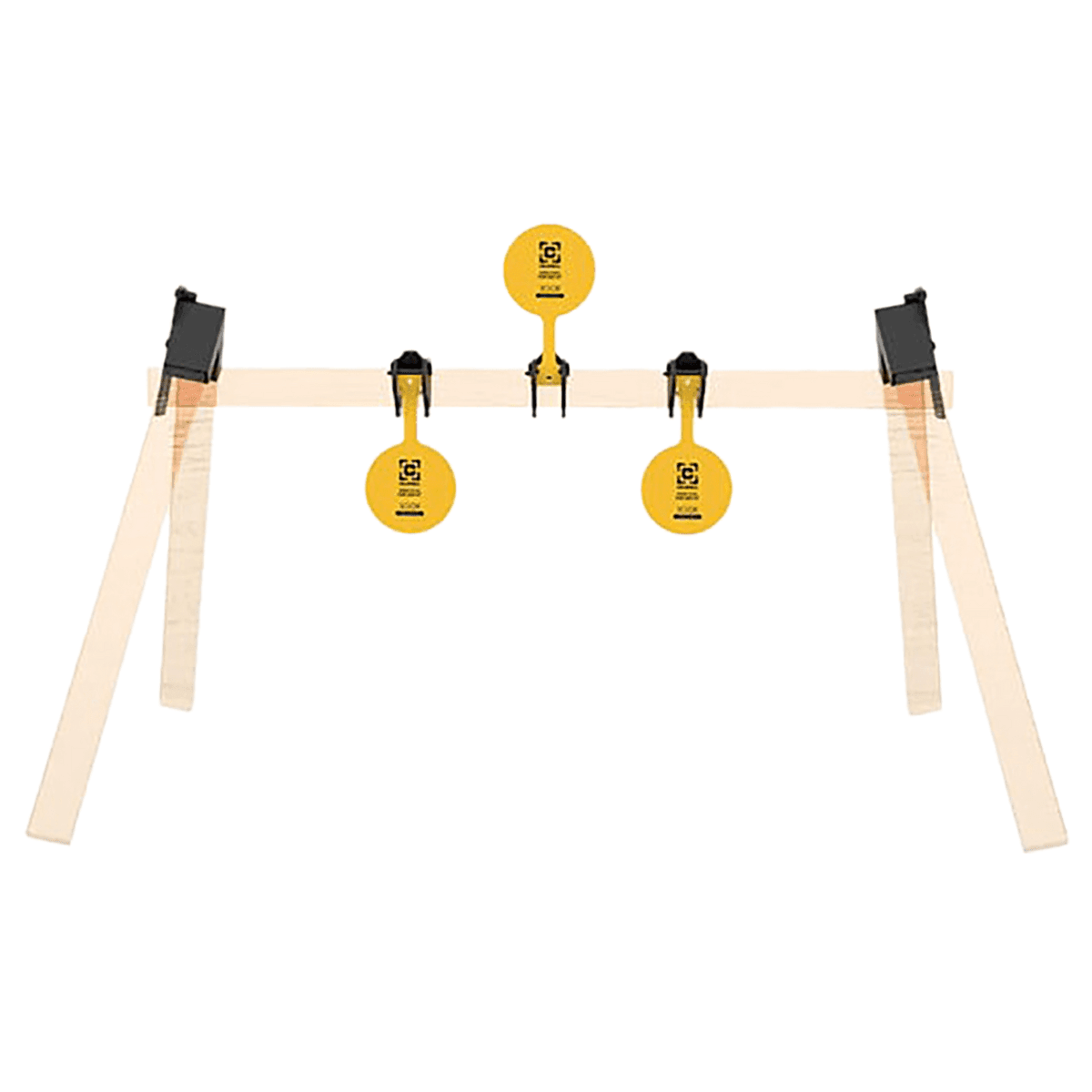 Caldwell AR500 Plate Rack Kit, 8" Yellow Steel Hanging 3 Plates - 1215375 Caldwell AR500 Plate Rack Kit, 8" Yellow Steel Hanging 3 Plates - 1215375