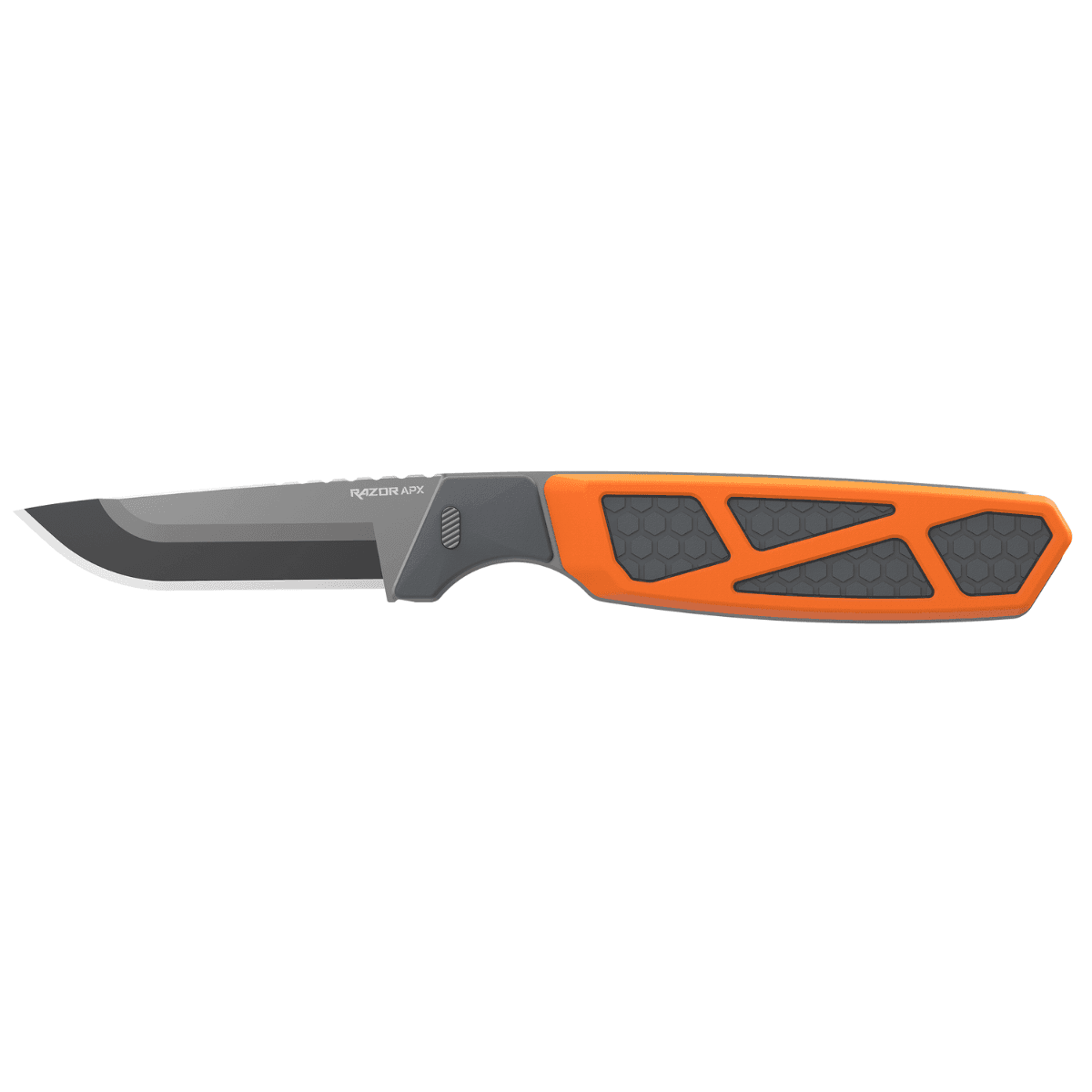 Outdoor Edge Razor APX Knife, 3'' Japanese 420J2 Blade Titanium-Coated 420 Stainless Steel w/ Orange Anodized Aluminum Skeleton Frame - APXS306C Outdoor Edge Razor APX Knife, 3'' Japanese 420J2 Blade Titanium-Coated 420 Stainless Steel w/ Orange Anodized Aluminum Skeleton Frame - APXS306C