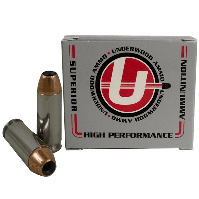 Underwood Ammo 135gr. Sporting Jacketed Hollow Point Hunting & Self Defense Ammo, 20 Per Box/10 Case 10mm Auto - 231 Underwood Ammo 135gr. Sporting Jacketed Hollow Point Hunting & Self Defense Ammo, 20 Per Box/10 Case 10mm Auto - 231