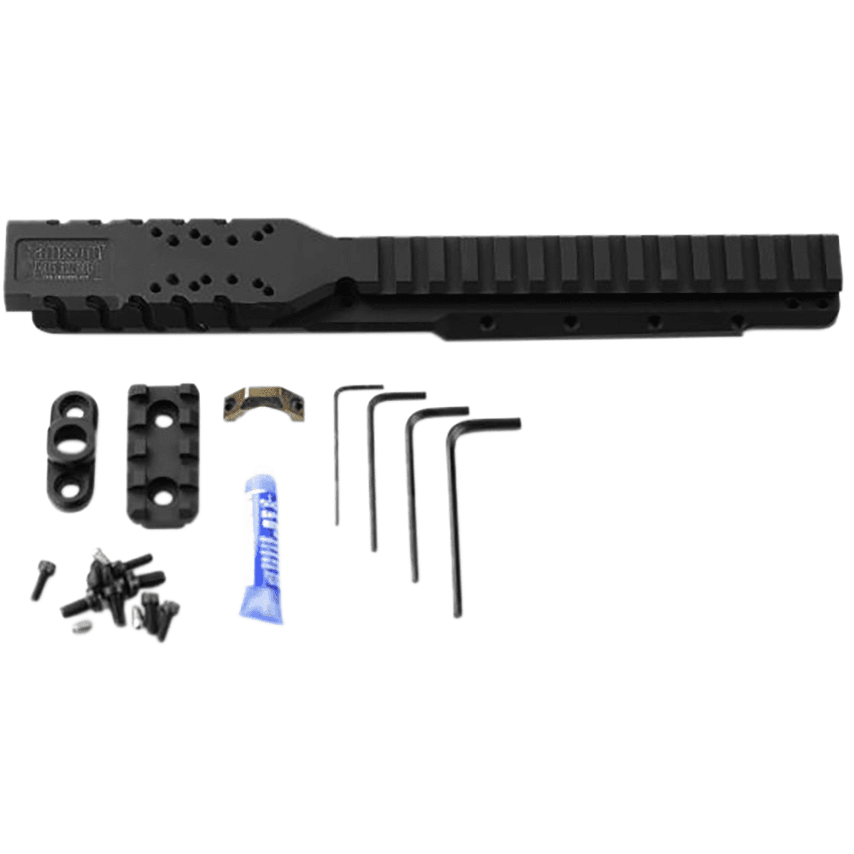 Samson Hannibal Rail for Ruger Mini-14 or Mini-30 (2008 or Later), 9.90" Length Black Anodized 0 MOA Includes Rail / Barrel Clamp / Picatinny Section / QD Swivel Rifle - 030026501 Samson Hannibal Rail for Ruger Mini-14 or Mini-30 (2008 or Later), 9.90" Length Black Anodized 0 MOA Includes Rail / Barrel Clamp / Picatinny Section / QD Swivel Rifle - 030026501