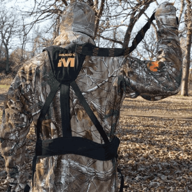 Muddy The Magnum Pro Safety Harness, Black Padded Nylon 300 lbs Capacity One Size - MUDMSH110 Muddy The Magnum Pro Safety Harness, Black Padded Nylon 300 lbs Capacity One Size - MUDMSH110