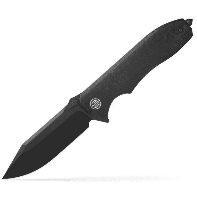 Sig Sauer Knives Validus Knife, 3.78" Folding Drop Point Plain Black PVD M390 Steel Blade 4.76" Black Textured G10 Handle - VA9BB Sig Sauer Knives Validus Knife, 3.78" Folding Drop Point Plain Black PVD M390 Steel Blade 4.76" Black Textured G10 Handle - VA9BB