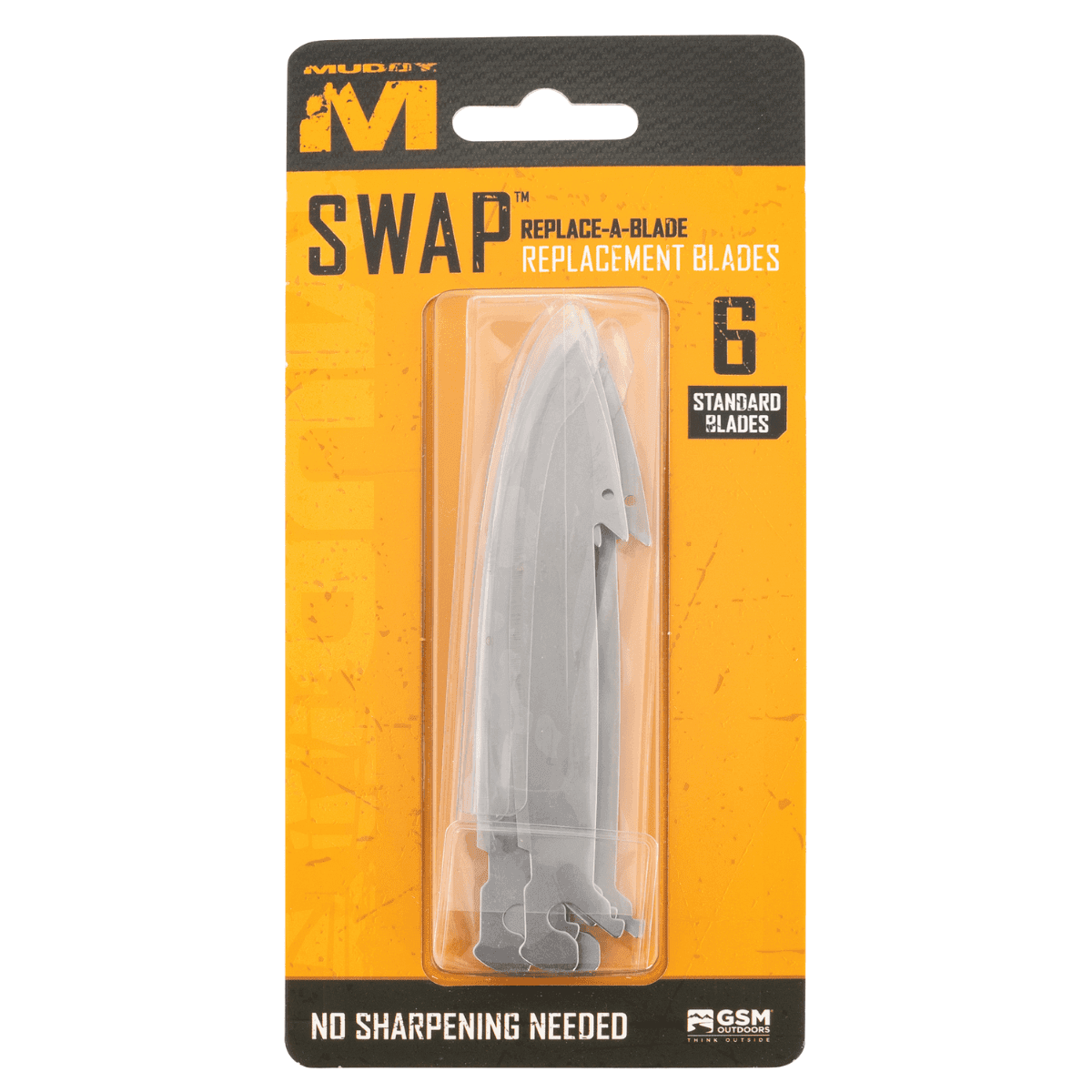 Muddy Swap Replace-A-Blade Knife, 6 Pack - MUDFL35RBR6PKCH Muddy Swap Replace-A-Blade Knife, 6 Pack - MUDFL35RBR6PKCH