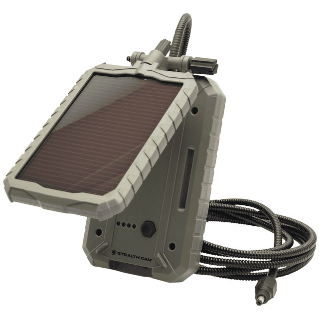 Stealth Cam Solar Power Panel, Weatherproof 3,000 mAh Includes Charging Port - STCSOLP3X10 Stealth Cam Solar Power Panel, Weatherproof 3,000 mAh Includes Charging Port - STCSOLP3X10