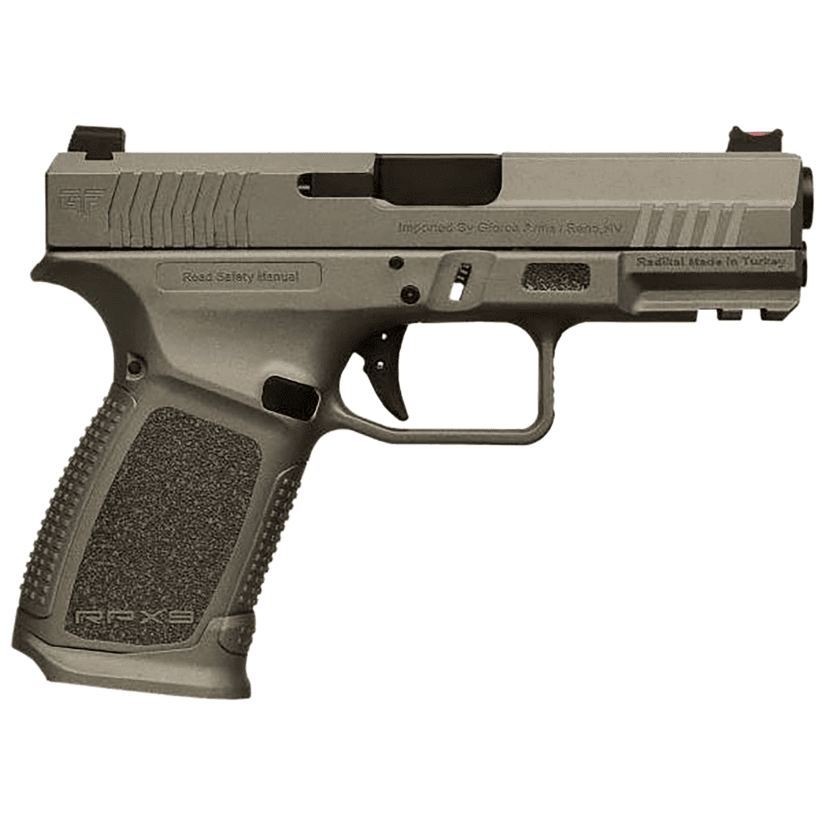 Gforce Arms Exodus Pistol, 4.02" Black Steel Barrel Tactical Gray Cerakote Serrated Steel Slide Tactical Gray Polymer Frame w/Accessory Rail Textured Grip 15+1rd 9mm Luger - GFRPX3C9TGF Gforce Arms Exodus Pistol, 4.02" Black Steel Barrel Tactical Gray Cerakote Serrated Steel Slide Tactical Gray Polymer Frame w/Accessory Rail Textured Grip 15+1rd 9mm Luger - GFRPX3C9TGF