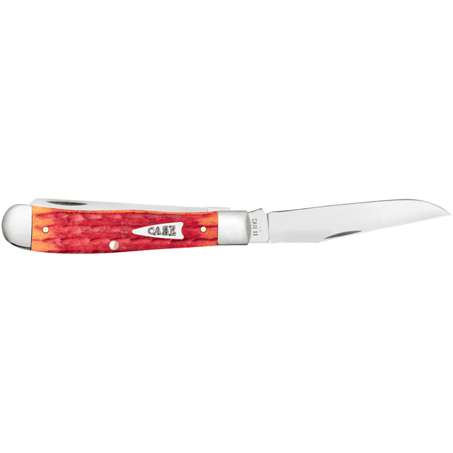 Case Knives Kinfolks Jig Trapper, 3.25'' Length Tru-Sharp Stainless 2 Blades Indian Paint Brush Bone Handle 4.13 Closed Length - 42320 Case Knives Kinfolks Jig Trapper, 3.25'' Length Tru-Sharp Stainless 2 Blades Indian Paint Brush Bone Handle 4.13 Closed Length - 42320