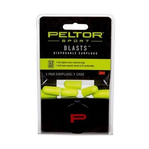 Peltor 97080 Sport Blast Earplugs Foam 32 dB In The Ear Yellow Adult 3 Pair Peltor 97080 Sport Blast Earplugs Foam 32 dB In The Ear Yellow Adult 3 Pair