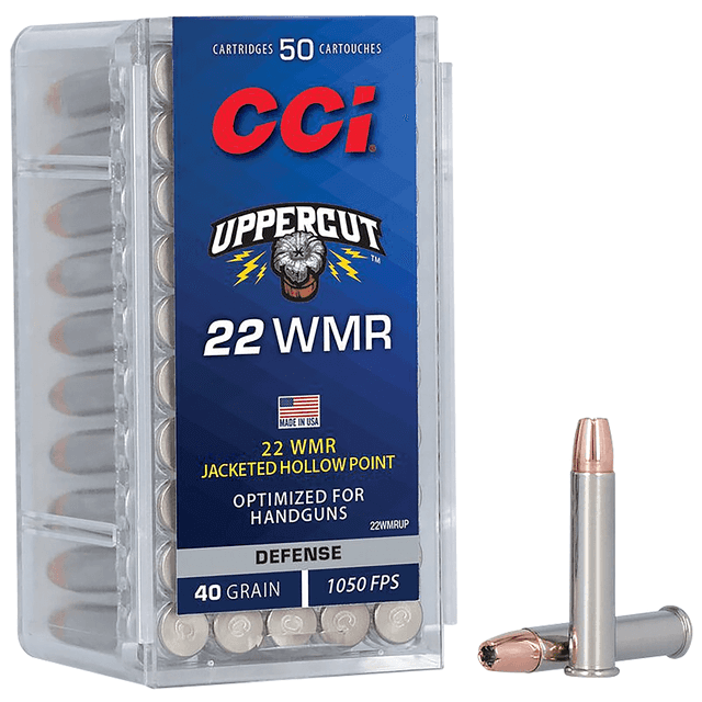 CCI 22WMRUP Uppercut 22WMR 40gr Jacketed Hollow Point 50 Per Box CCI 22WMRUP Uppercut 22WMR 40gr Jacketed Hollow Point 50 Per Box