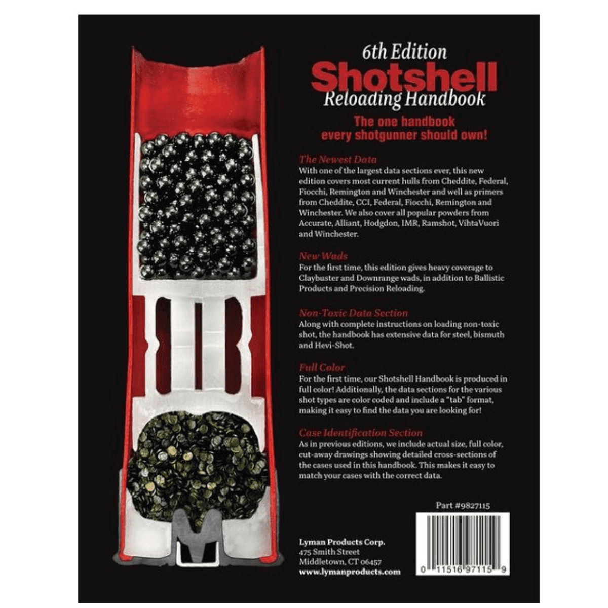Lyman Shotshell Handbook 6th Edition, Reloading - 9827115 Lyman Shotshell Handbook 6th Edition, Reloading - 9827115