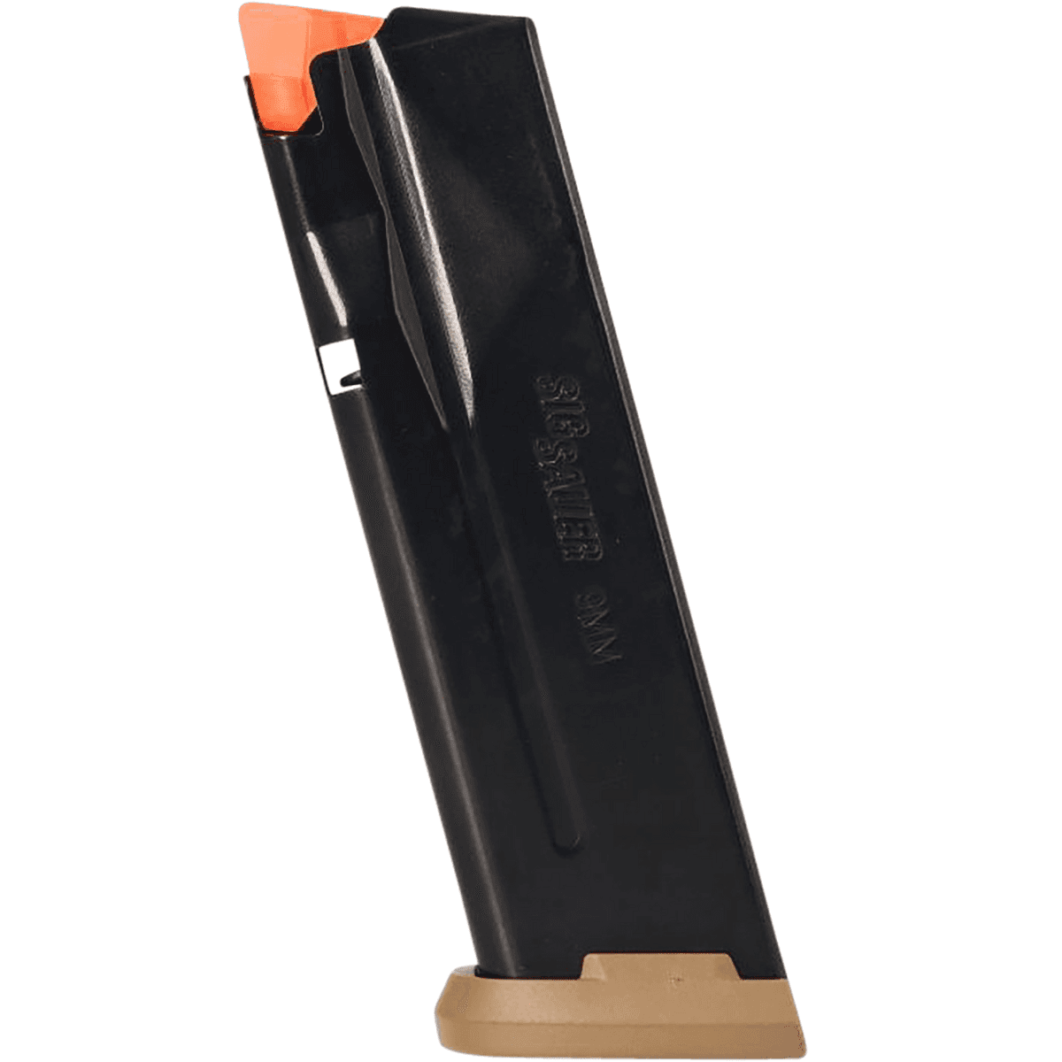 Sig Sauer P365-XMACRO Magazine, 17rd Coyote Tan Floor Plate Fits All Sig P365 Models 9mm Luger - 8901206 Sig Sauer P365-XMACRO Magazine, 17rd Coyote Tan Floor Plate Fits All Sig P365 Models 9mm Luger - 8901206