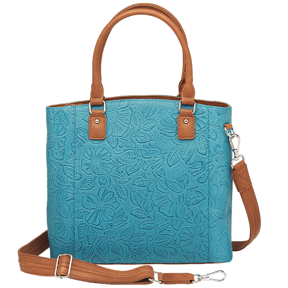 Gun Tote'n Mamas/Kingport Town Tote, Turquoise Leather Cross-Body Bag - GTM51TLDTBLUE Gun Tote'n Mamas/Kingport Town Tote, Turquoise Leather Cross-Body Bag - GTM51TLDTBLUE