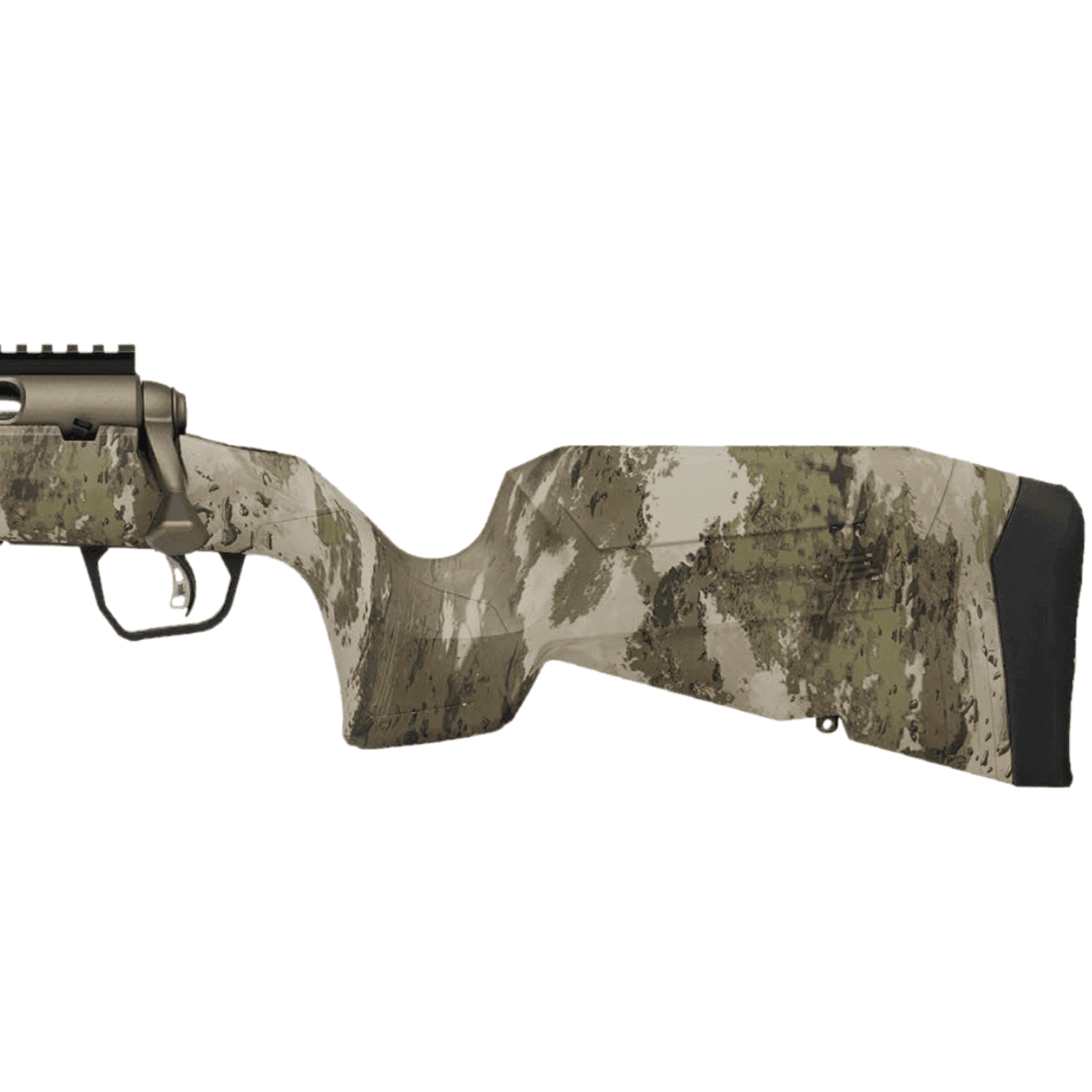 Savage Arms Axis 2 Pro Rifle, 20" Gun Metal Bronze Cerakote Threaded Barrel Gun Metal Bronze Cerakote Picatinny Rail Carbon Steel Receiver Fixed w/Pistol Grip Woodland Camo Synthetic Stock Left Hand Full Size 4+1rd 6mm ARC - 32388 Savage Arms Axis 2 Pro Rifle, 20" Gun Metal Bronze Cerakote Threaded Barrel Gun Metal Bronze Cerakote Picatinny Rail Carbon Steel Receiver Fixed w/Pistol Grip Woodland Camo Synthetic Stock Left Hand Full Size 4+1rd 6mm ARC - 32388