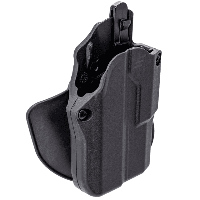 Safariland Solis ALS OWB Holster, Black Belt Slide/Paddle Mount Right Hand 1.50-1.75" Belt Size Compatible w/ Glock 17 - SOLIS1835A0C3411 Safariland Solis ALS OWB Holster, Black Belt Slide/Paddle Mount Right Hand 1.50-1.75" Belt Size Compatible w/ Glock 17 - SOLIS1835A0C3411
