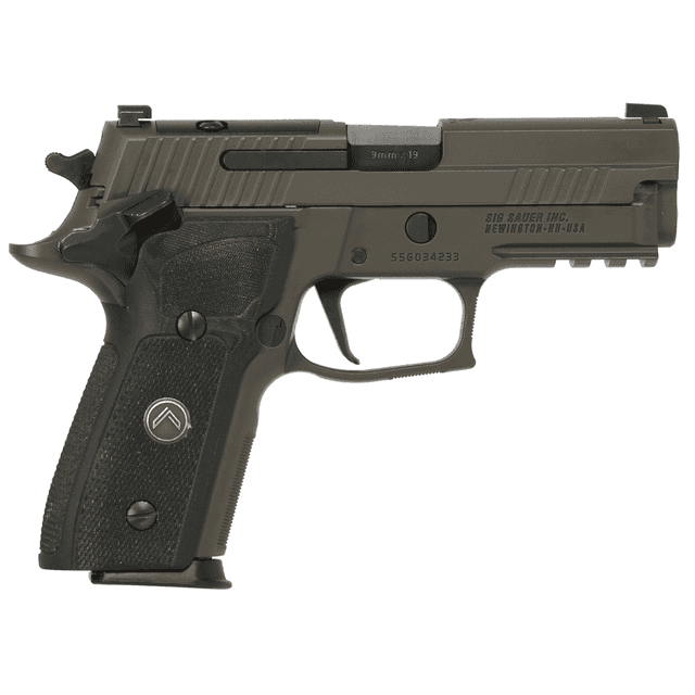 Sig Sauer P229 Legion *MA Compliant Pistol, 3.90" Black Carbon Steel Barrel Legion Gray Cerakote Serrated Legion Gray Cerakote Aluminum Frame w/Beavertail&Picatinny Rail Black G10 w/Legion Medallion Grip RH Compact 10+1 9mm - 229RM9LEGIONSAOR2 Sig Sauer P229 Legion *MA Compliant Pistol, 3.90" Black Carbon Steel Barrel Legion Gray Cerakote Serrated Legion Gray Cerakote Aluminum Frame w/Beavertail&Picatinny Rail Black G10 w/Legion Medallion Grip RH Compact 10+1 9mm - 229RM9LEGIONSAOR2