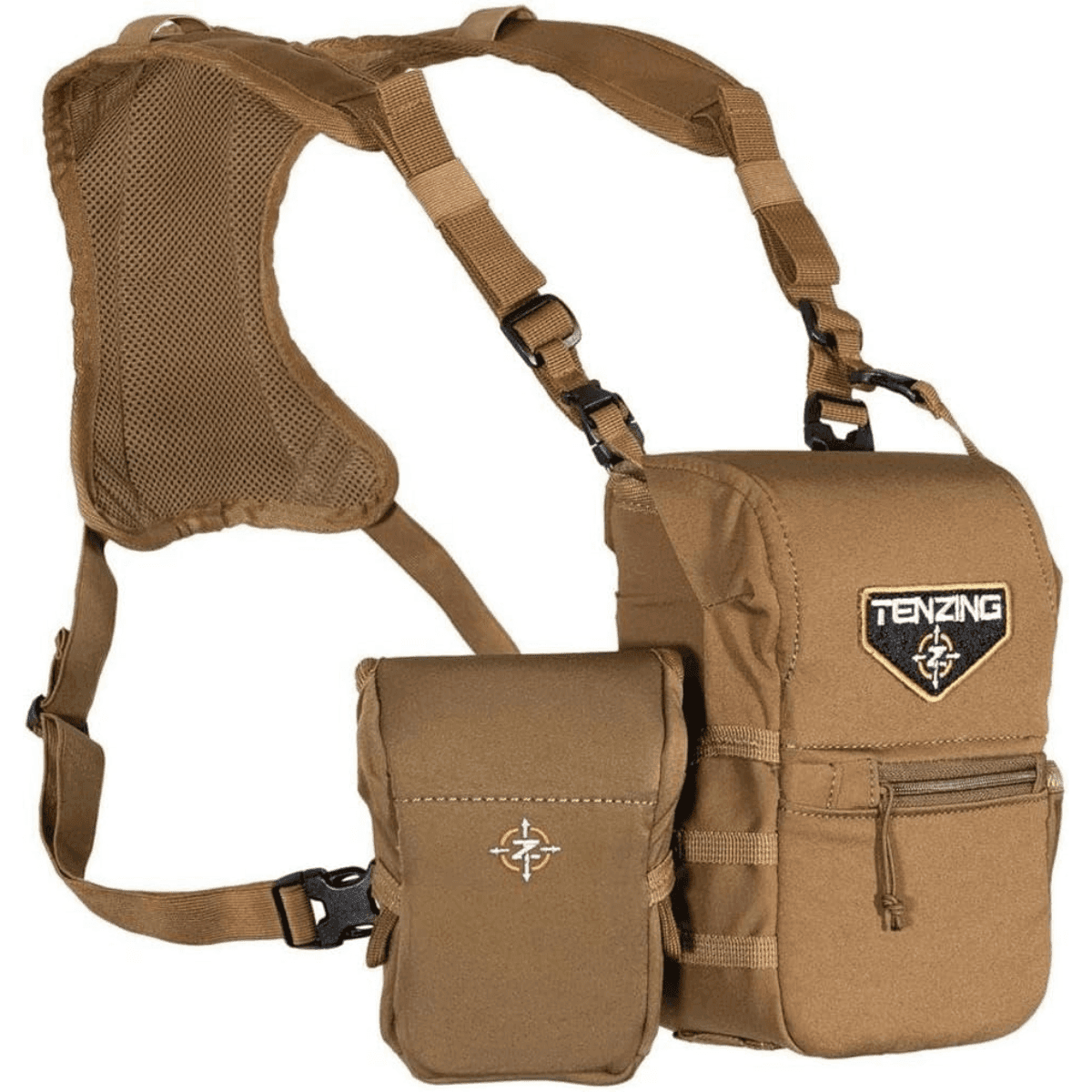 Tenzing Bino Harness, Small Tan Poly Oxford Over The Shoulder 3 Compartments - TZGBHBSTSM Tenzing Bino Harness, Small Tan Poly Oxford Over The Shoulder 3 Compartments - TZGBHBSTSM