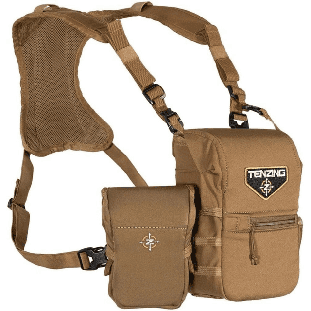Tenzing Bino Harness, Medium Tan Poly Oxford Over The Shoulder 3 Compartments - TZGBHBSTMD Tenzing Bino Harness, Medium Tan Poly Oxford Over The Shoulder 3 Compartments - TZGBHBSTMD
