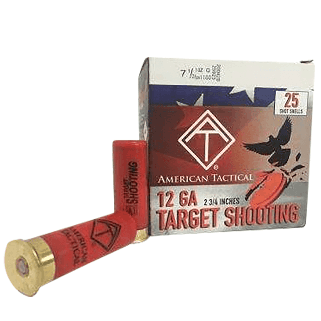 ATI Target Load Cartridges, 2.75" 1oz 7.5Shot 25 Per Box/10 Case 12 Gauge - ATIACL12T75 ATI Target Load Cartridges, 2.75" 1oz 7.5Shot 25 Per Box/10 Case 12 Gauge - ATIACL12T75