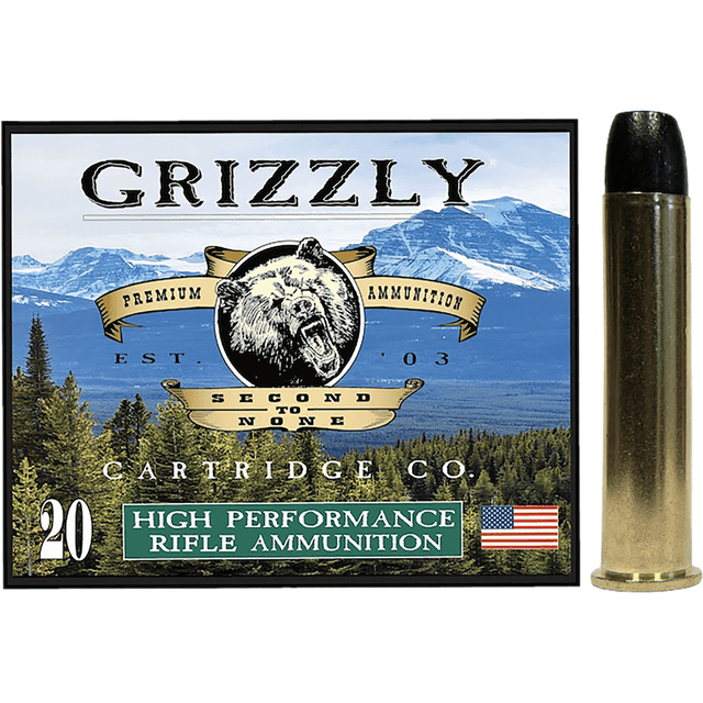 Grizzly Ammo Round Nose Flat Point Ammo, 405gr 20 Per Box/10 Case 45-70Gov - GC45/701 Grizzly Ammo Round Nose Flat Point Ammo, 405gr 20 Per Box/10 Case 45-70Gov - GC45/701
