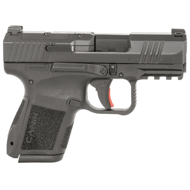 Canik Mete MC9 *CA Compliant Pistol, 3.18" Steel Barrel Black Cerakote Optic Ready/Serrated Steel Slide Black Polymer Frame w/Picatinny Rail Textured Grip Micro-Compact Frame 10+1rd 9mm Luger - HG7651CAN Canik Mete MC9 *CA Compliant Pistol, 3.18" Steel Barrel Black Cerakote Optic Ready/Serrated Steel Slide Black Polymer Frame w/Picatinny Rail Textured Grip Micro-Compact Frame 10+1rd 9mm Luger - HG7651CAN