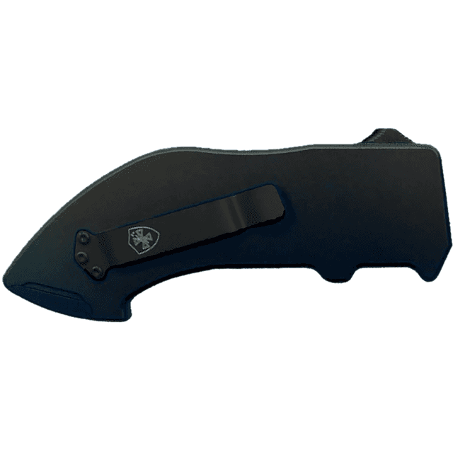 Templar Knife Squire Utility Knife, OTF Razor Plain Black Anodized 5.38" Aluminum Handle 7.25" OAL Includes Pocket Clip - BCABK Templar Knife Squire Utility Knife, OTF Razor Plain Black Anodized 5.38" Aluminum Handle 7.25" OAL Includes Pocket Clip - BCABK