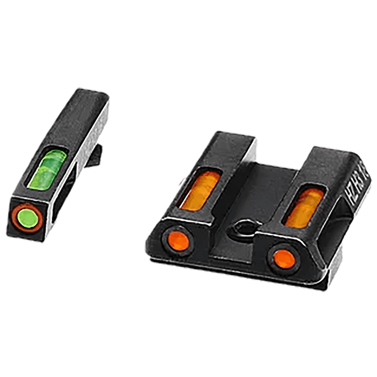 HiViz LiteWave H3 Fiber-Optic Sight Set, Black Steel Green Tritium/Orange Outline w/Litepipes Orange Fits Glock 42/ 43/ 43X/ 48 - GLN621 HiViz LiteWave H3 Fiber-Optic Sight Set, Black Steel Green Tritium/Orange Outline w/Litepipes Orange Fits Glock 42/ 43/ 43X/ 48 - GLN621