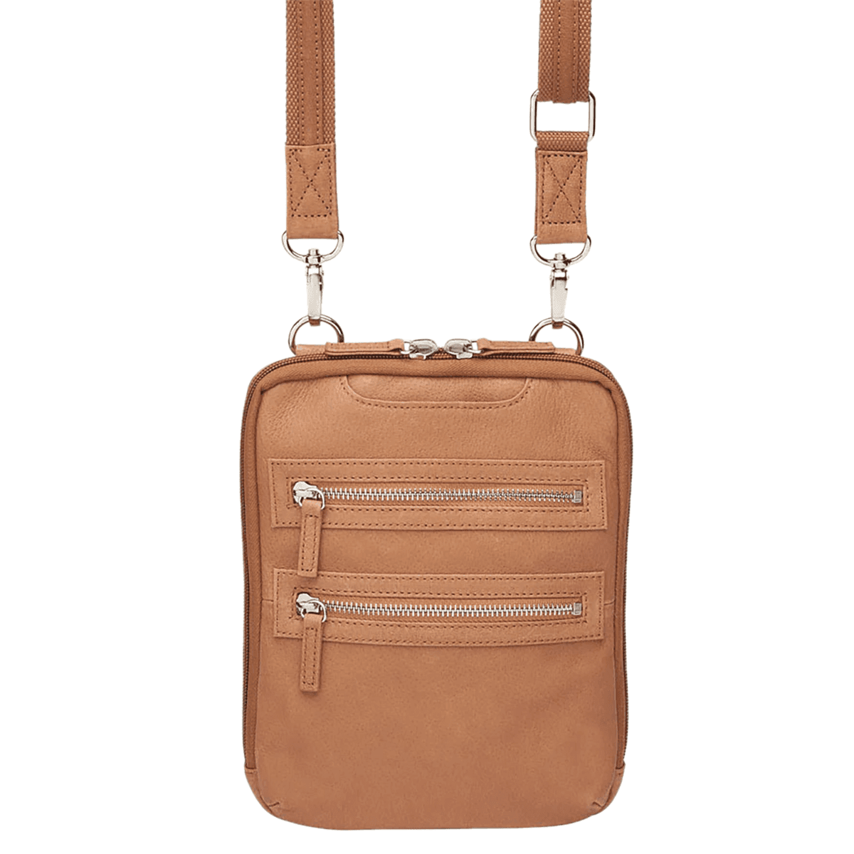 Gun Tote'n Mamas/Kingport Essential Cross-Body Purse, Tan Leather - GTM109TN Gun Tote'n Mamas/Kingport Essential Cross-Body Purse, Tan Leather - GTM109TN