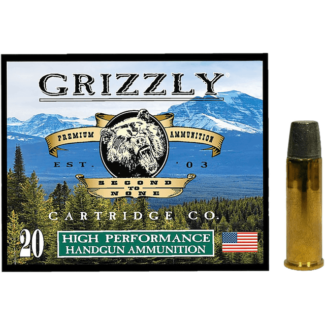 Grizzly Ammo Wide Flat Nose Gas Check Ammo, 265gr 20 Per Box/10 Case 41Mag - GC41M5 Grizzly Ammo Wide Flat Nose Gas Check Ammo, 265gr 20 Per Box/10 Case 41Mag - GC41M5