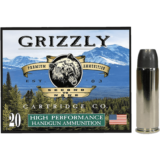 Grizzly Ammo Wide Long Nose Gas Check Ammo, +P 335gr 20 Per Box/10 Case 45Colt - GC45C+P14 Grizzly Ammo Wide Long Nose Gas Check Ammo, +P 335gr 20 Per Box/10 Case 45Colt - GC45C+P14