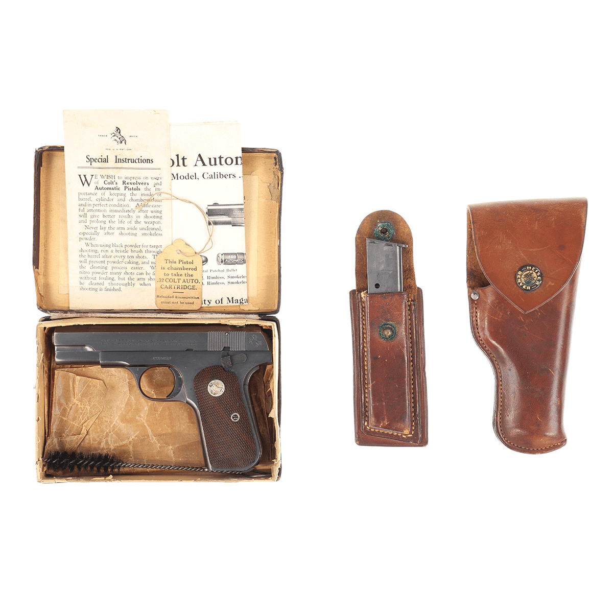 Colt M1903 Pocket Hammerless .32 Automatic Mfg. 1930 Colt M1903 Pocket Hammerless .32 Automatic Mfg. 1930