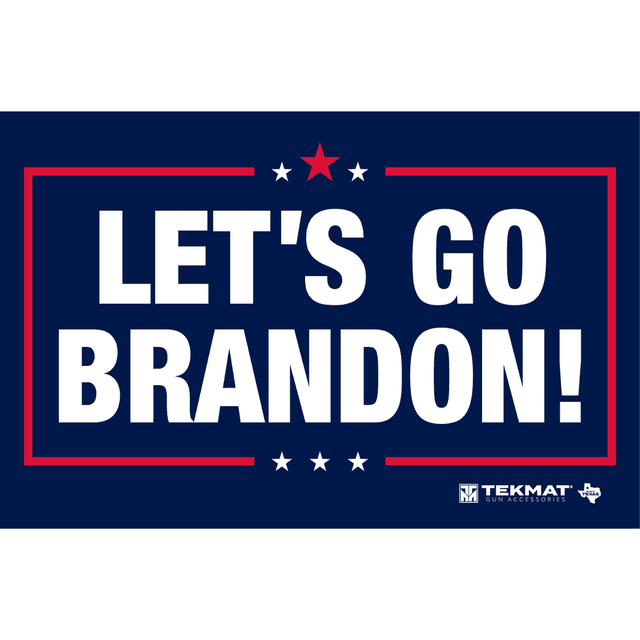 TekMat Cleaning Mat "Lets Go Brandon", Red/White/Blue Rubber Against Chipping / Scratching Oil / Water Resistant Handguns 11"x17" - TEKR17BRANDON TekMat Cleaning Mat "Lets Go Brandon", Red/White/Blue Rubber Against Chipping / Scratching Oil / Water Resistant Handguns 11"x17" - TEKR17BRANDON