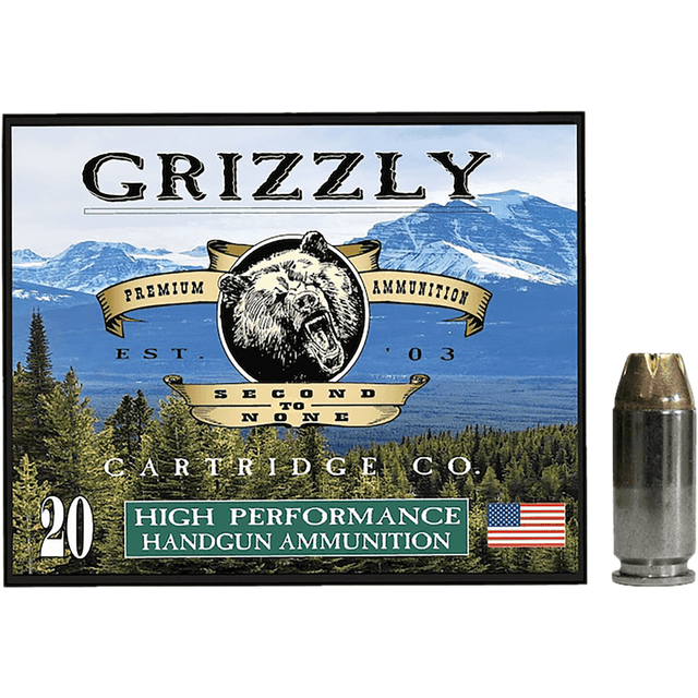 Grizzly Ammo Jacketed Hollow Point Ammo, 200gr 20 Per Box/10 Case 40S&W - GC4SW1 Grizzly Ammo Jacketed Hollow Point Ammo, 200gr 20 Per Box/10 Case 40S&W - GC4SW1