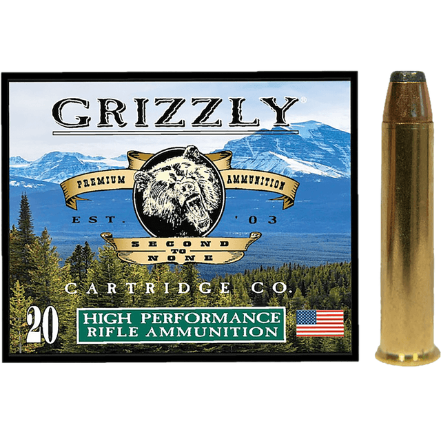 Grizzly Ammo Jacketed Hollow Point Ammo, 300gr 20 Per Box/10 Case 45-70 Gov - GC45/70+P2 Grizzly Ammo Jacketed Hollow Point Ammo, 300gr 20 Per Box/10 Case 45-70 Gov - GC45/70+P2