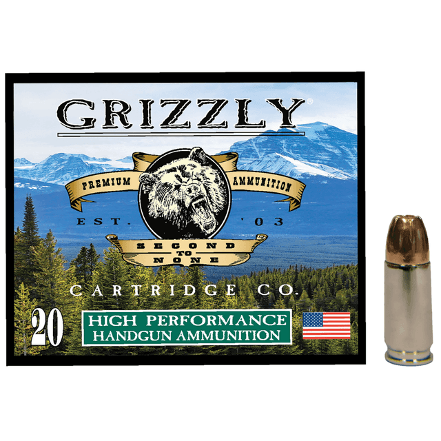 Grizzly Ammo Jacketed Hollow Point Ammo, 124gr 20 Per Box/10 Case 9mm - GC9MM2 Grizzly Ammo Jacketed Hollow Point Ammo, 124gr 20 Per Box/10 Case 9mm - GC9MM2