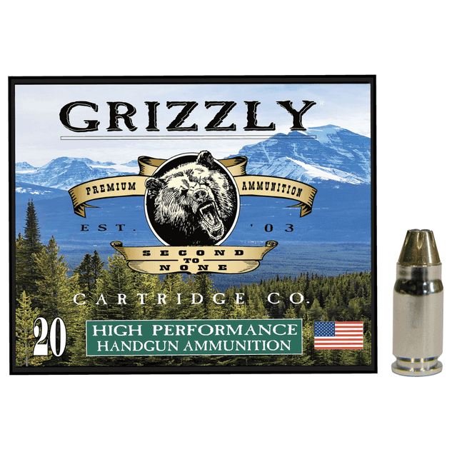 Grizzly Ammo Jacketed Hollow Point Ammo, 90gr 20 Per Box/10 Case 357Sig - GC357S2 Grizzly Ammo Jacketed Hollow Point Ammo, 90gr 20 Per Box/10 Case 357Sig - GC357S2