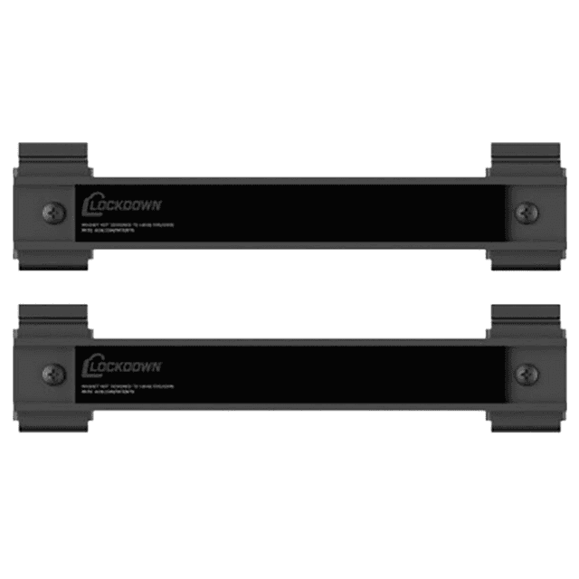 Lockdown Securewall Magnetic Tool Hanger, Black Steel 8" 2 Pack - 1215349 Lockdown Securewall Magnetic Tool Hanger, Black Steel 8" 2 Pack - 1215349