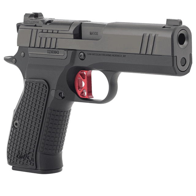 Dan Wesson DWX Pistol, 4.95" Black Match Grade Barrel Black DLC Optics Ready/Serrated Steel Slide Black Aluminum Frame w/Beavertail Black Textured Aluminum Grip Compact Frame 10+1rd 9mm Luger - 92113 Dan Wesson DWX Pistol, 4.95" Black Match Grade Barrel Black DLC Optics Ready/Serrated Steel Slide Black Aluminum Frame w/Beavertail Black Textured Aluminum Grip Compact Frame 10+1rd 9mm Luger - 92113