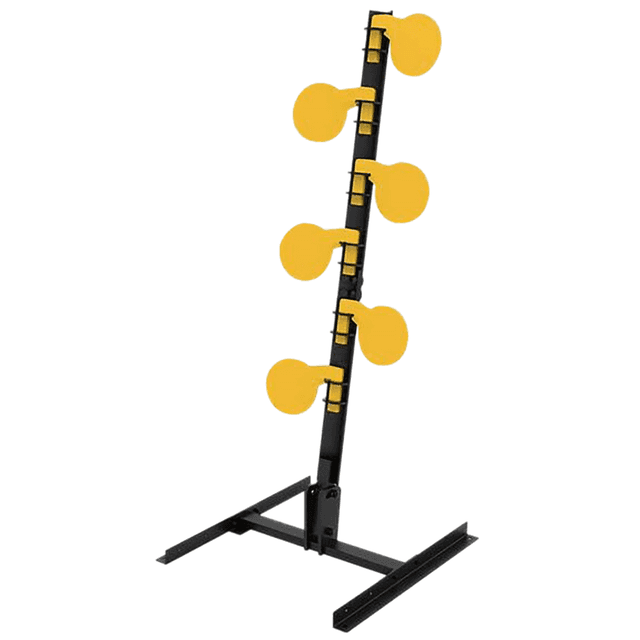 Caldwell AR500 Dueling Tree, Black / Yellow Steel Standing 6” Diameter Targets 3/8” Rifle Rated AR500 Steel Targets - 1215367 Caldwell AR500 Dueling Tree, Black / Yellow Steel Standing 6” Diameter Targets 3/8” Rifle Rated AR500 Steel Targets - 1215367