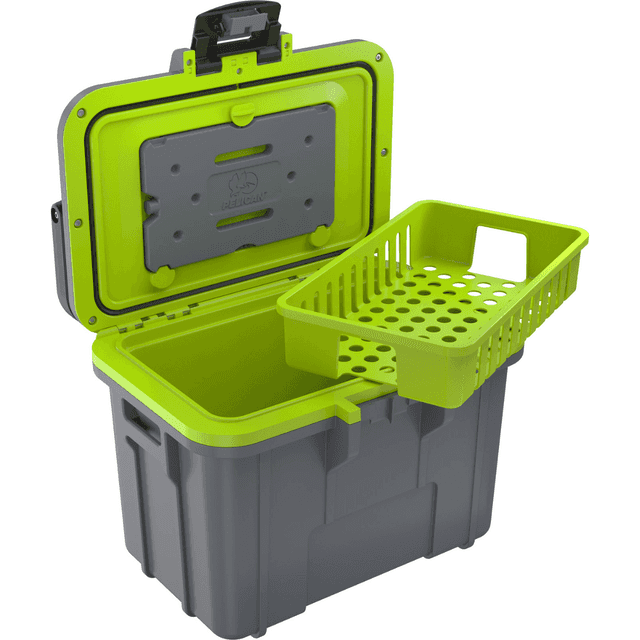 Pelican Personal Cooler, Dark Gray / Green 8QT 6-8 Cans 10.80'' x 6.40'' x 7.50'' - 8Q1DKGRYEGRN Pelican Personal Cooler, Dark Gray / Green 8QT 6-8 Cans 10.80'' x 6.40'' x 7.50'' - 8Q1DKGRYEGRN