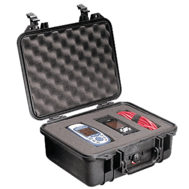 Pelican Protector Case, Polypropylene Holds Handgun Crush/ Dust Proof / Watertight Foam Padding 11.81" L x 8.87" W x 5.18" D Interior Dimensions - 1400000110 Pelican Protector Case, Polypropylene Holds Handgun Crush/ Dust Proof / Watertight Foam Padding 11.81" L x 8.87" W x 5.18" D Interior Dimensions - 1400000110